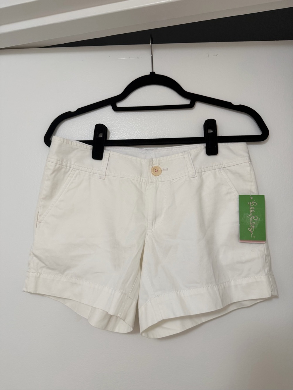 NWT Lilly Pulitzer Women's White Cotton Callahan Shorts